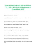 Pass the Illinois Drivers Ed Test on Your First Try | 2025 Top Driver Practice Questions & Updated Study Guide