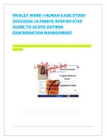 PAISLEY WARD I-HUMAN CASE STUDY 2025/2026: ULTIMATE STEP-BY-STEP GUIDE TO ACUTE ASTHMA EXACERBATION MANAGEMENT