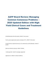 AAFP Board Review: Managing Common Cutaneous Problems  2025 Updated Edition with HighYield Clinical Cases
