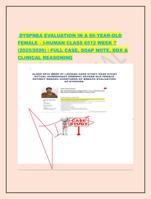 DYSPNEA EVALUATION IN A 60-YEAR-OLD  FEMALE  I-HUMAN CLASS 6512 WEEK 7  (2025/2026) | FULL CASE, SOA