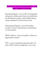 NASM CPT EXAM 7 WITH QUESTIONS AND  100% CORRECT ANSWERS