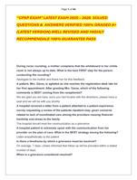 LAPAROSCOPIC SURGERY FUNDAMENTALSEXAM   LATEST EXAM 2025  2026  SOLVED QUESTIONS &   ANSWERS VERIFIED 100% GRADED A+