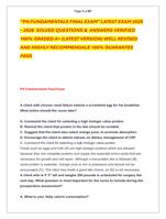 PN FUNDAMENTALS FINAL EXAM LATEST EXAM 2025  2026  SOLVED QUESTIONS &  ANSWERS VERIFIED  100% GRADED A+