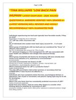 TINA WILLIAMS "LOW BACK PAIN  IHUMAN LATEST EXAM 2025  2026  SOLVED  QUESTIONS &  ANSWERS VERIFIED 100% GRADED A+