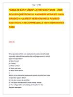 ABSA 4B EXAM  2025 LATEST EXAM 2025  2026   SOLVED QUESTIONS &  ANSWERS VERIFIED 100%  GRADED A+