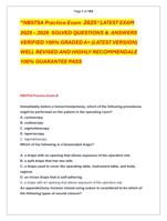 NBSTSA Practice Exam  2025 LATEST EXAM  2025  2026  SOLVED QUESTIONS &  ANSWERS  VERIFIED 100% GRADED A+