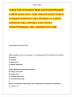 &ldquo;ABSA PART B MASTER TEST EXAMINATION 2025&rdquo;  LATEST EXAM 2025 &ndash; 2026  SOLVED QUESTIONS &amp;   ANSWERS VERIFIED 100% GRADED A+