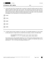 Ap statistics unit 4 mcq Answers (Part A, B, C) pdf