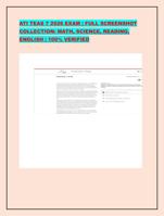 ATI TEAS 7 2026 EXAM | FULL SCREENSHOT COLLECTION: