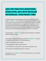 LEIK FNP PRACTICE QUESTIONS | EXAM-LEVEL Q&A WITH DETAILED RATIONALES