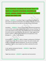 GACE SCHOOL COUNSELOR EXAM TEST 1 & TEST 2 + PRAXIS II SCHOOL COUNS