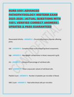 NURS 6501 ADVANCED PATHOPHYSIOLOGY MIDTERM EXAM 20252026 | AC