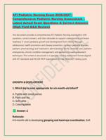 ATI Pediatric Nursing Exam 2026/2027 | Comprehensive Pediatric