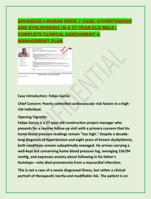 ADVANCED I-HUMAN WEEK 7 CASE: HYPERTENSION AND DYSLIPI