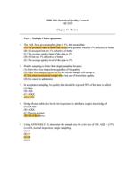 IME 554: Statistical Quality ControlFall 2020Chapter 15- Review