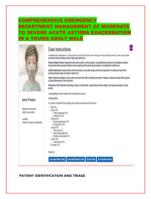 COMPREHENSIVE EMERGENCY DEPARTMENT MANAGEMENT OF MODERATE TO S