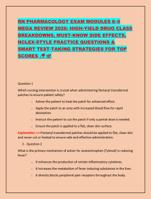 RN PHARMACOLOGY EXAM MODULES 89 MEGA REVIEW 2026: HIGH
