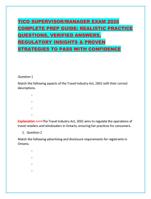 TICO SUPERVISOR/MANAGER EXAM 2026 COMPLETE PREP GUIDE: REALIST