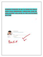 SUDDEN SYNCOPE IN AN 18-YEAR-OLD MALE: HIGH-YIELD EMERGENCY M