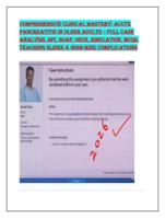 Comprehensive Clinical Mastery: Acute Pancreatitis in Older Adu