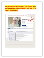 UNLOCKING THE MIND: EARLY DETECTION AND MANAGEMENT OF ALZHE