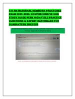 ATI RN MATERNAL NEWBORN PROCTORED EXAM 20252026: COMPREHENS