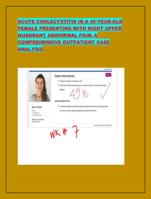 ACUTE CHOLECYSTITIS IN A 45-YEAR-OLD FEMALE PRESENTING WITH RI
