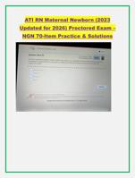 ATI RN Maternal Newborn (2023  Updated for 2026) Proctored Exam   NGN
