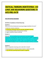 Critical Thinking Demystified: 100  Logic and Reasoning Questions t