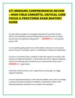 ATI MEDSURG COMPREHENSIVE REVIEW  HIGH-YIELD CONCEPTS, CRI