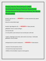 Family Nurse Practitioner (FNP) Certification Exam Review Ques