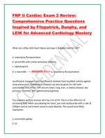 FNP II Cardiac Exam 2 Review: Comprehensive Practice Questions
