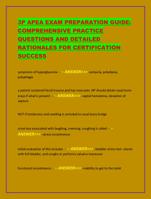 3P APEA EXAM PREPARATION GUIDE: COMPREHENSIVE PRACTICE QUESTIONS A