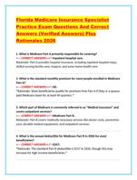Florida Medicare Insurance Specialist Practice Exam