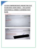 ATI RN Comprehensive Predictor Exit  Exam 20232026 (NGN)  180