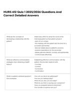NURS 612 Quiz 1 2025/2026 Questions And Correct Detailed Answers