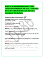 WGU D286 Java Fundamentals (ITWS 3172) Comprehensive OA 2024