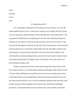 Short essay Compose a well-written and thoughtful  short-essay