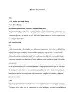 Business Organizations Your Supervising Attorney P. Strami  and