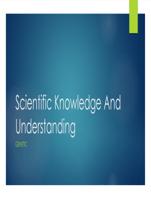 Scientific  Introduction:The body of scientific  knowledge