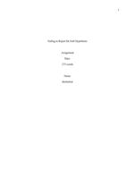 Null Hypothesis "You Cant Prove the Null by Not  Rejecting