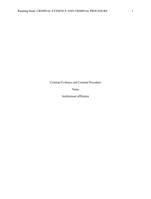 Criminal Evidence and Criminal Procedure Case  PreparationAs