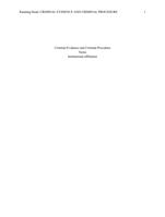 Criminal Evidence and Criminal Procedure Case Preparation  As