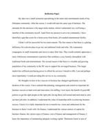 Reflection DISCUSSION 1.2The type of business I want  to