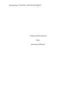 Training and Development Strategy Training and Development  Strategy?Purpose