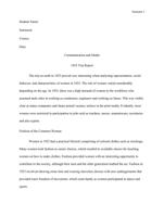 Media Exposure PART 1THE YEAR IS 1923. YOU ARE A ROVING  REPORTER