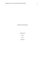 Walmarts global strategy In-Depth Integrative Case 2.2:  Walmart?s