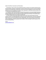 SCI 275 Week 2 Conservation and Preservation