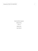 MAT 126 Week 1 Written Assignment